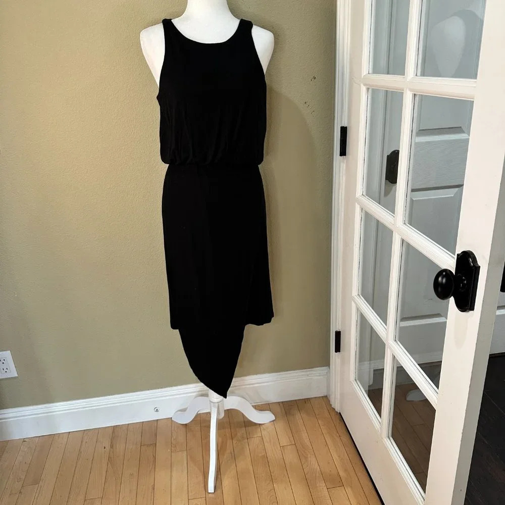 NORDSTROM Bobeau Drape Front Knit Tank Midi Dress - medium - Picture 2 of 11